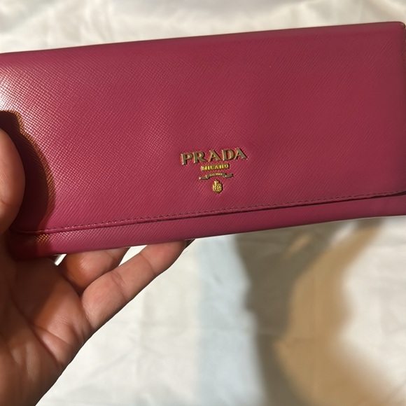 Prada Peonia Saffiano leather wallet - Picture 2 of 16
